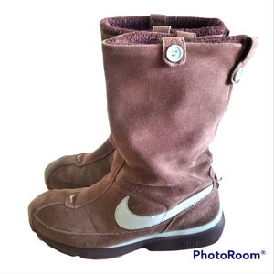 VTG Rare Nike Air Suede Leather Womens Boots Size 8